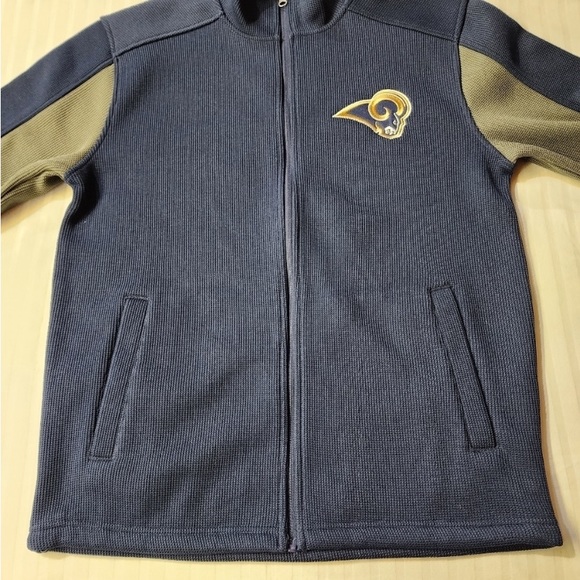 NWT NFL Mens Rams Zip-Up Jacket. Med - Picture 10 of 11